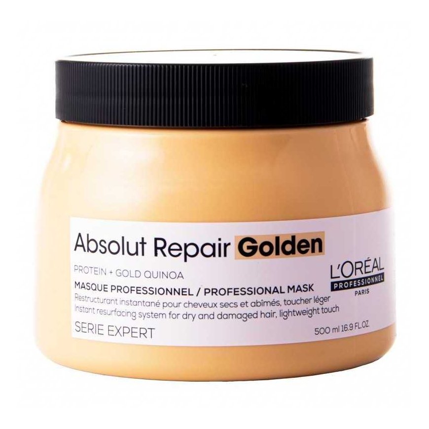 Auksinė plaukus atkurianti kaukė L'oreal Professionnel Absolut Repair Golden Mask 500ml – 4