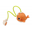 Lean Toys Whale Bath Toy 3 Tips Orange