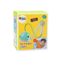 Lean Toys Whale Bath Toy 3 Tips Oranžinis Lean Toys Whale Bath Toy 3 Tips Oranžinis