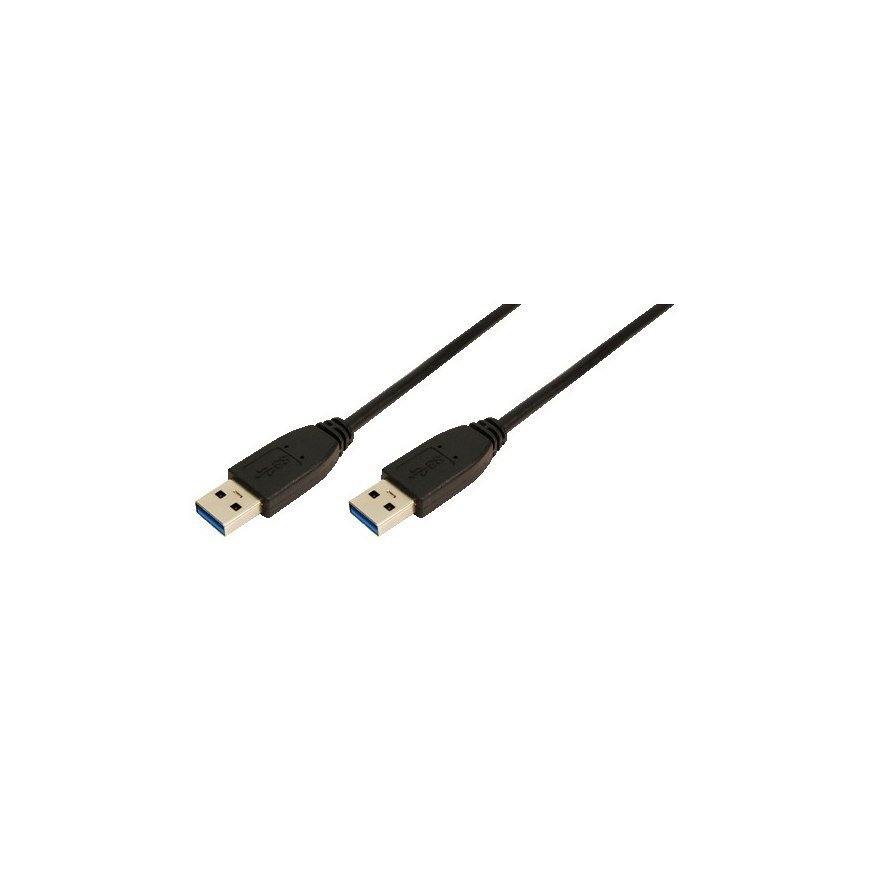 LogiLink 3m USB A - USB A 3.0 M/M USB cable USB 3.2 Gen 1 (3.1 Gen 1) Black