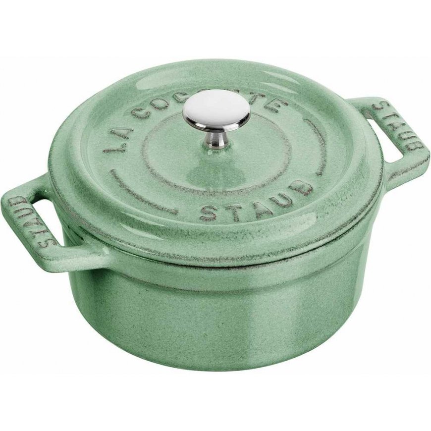 Mini garnek żeliwny round Staub - 250 ml, Mint