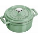 Mini garnek żeliwny apvalus Staub - 250 ml, Miętowy Mini garnek żeliwny apvalus Staub - 250 ml, Miętowy