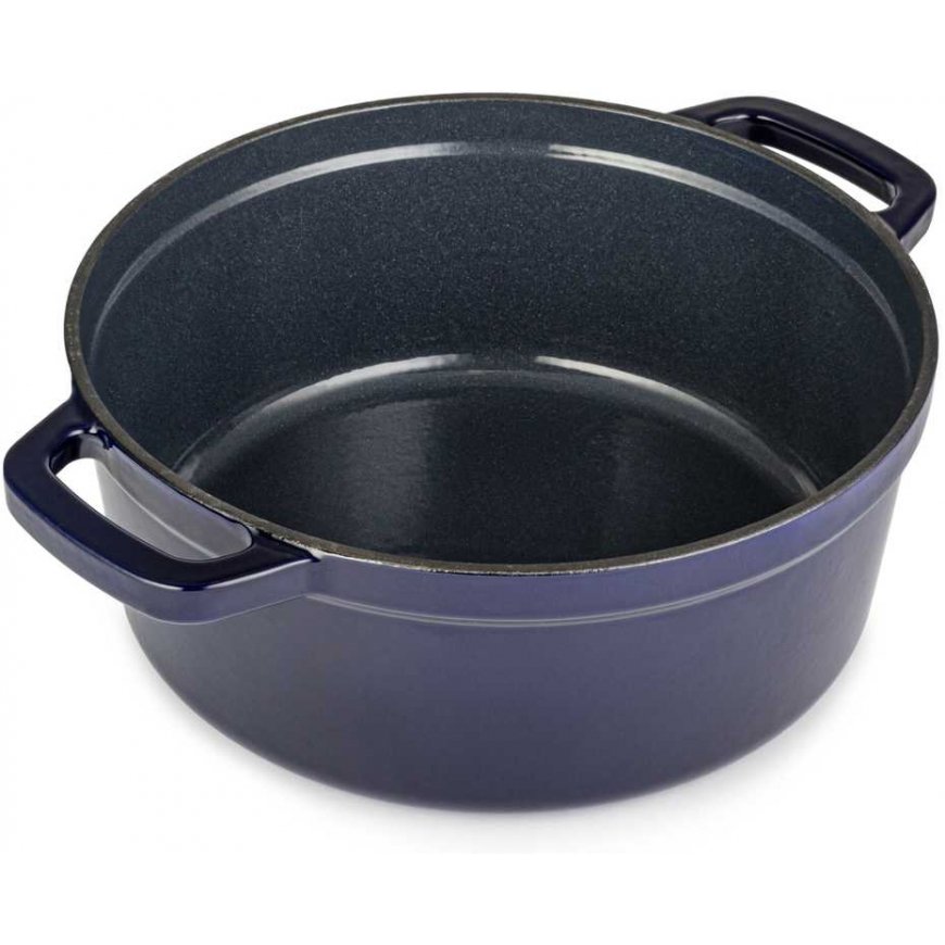 Zyle Round enameled cast iron pot ZY01BLKI, 5l – 3