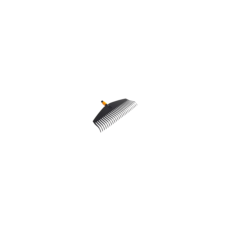Leaf Rake with handle orange 45cm (20 tines)