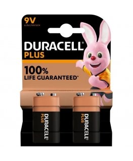 1x2 Duracell Plus 9V-Block MN1640 6LR61