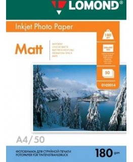 Fotopopierius Lomond Photo Inkjet Paper Matinis 180 g/m2 A4, 50 lapų