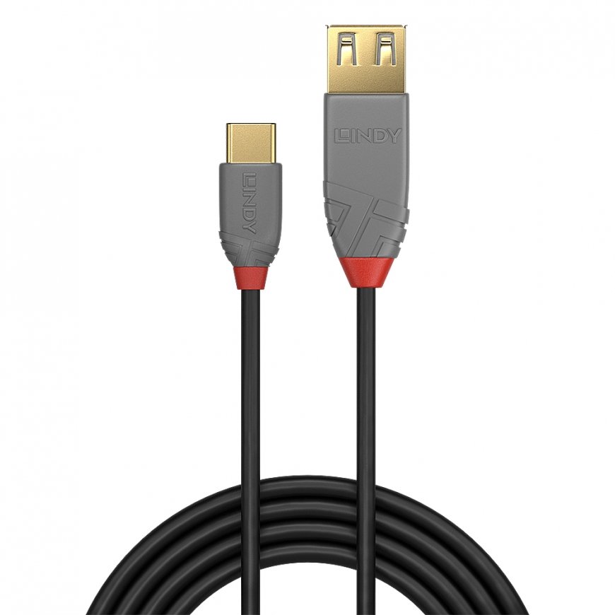 Lindy 36897 USB kabelis 0,15 m USB 2.0 USB A USB C Melns, Pelēks – 2