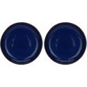 Rose&Tulipani Set of 2 round pots Concerto Blu Cobalto - Kobaltowy, 30 cm