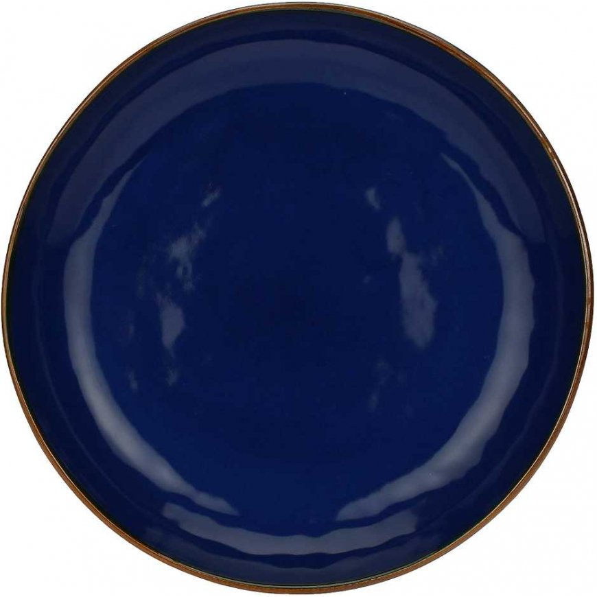 Rose&Tulipani Set of 2 round pots Concerto Blu Cobalto - Kobaltowy, 30 cm – 2
