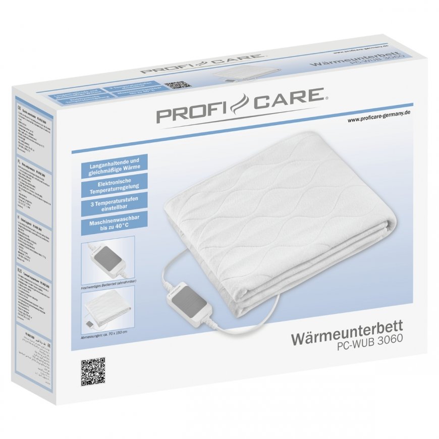ProfiCare PC-WUB 3060 Electric blanket 60 W White – 3