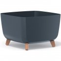 Prosperplast POT GRACIA SQUARE 29x29CM ANTRACITO