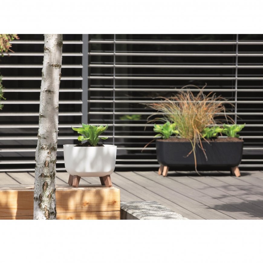 Prosperplast POT GRACIA SQUARE 29x29CM ANTHRACITE – 5