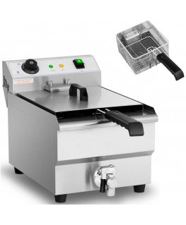 Royal Catering Deep fryer electric nastawna with kranem spustowym 230 V 3200 W 13 l