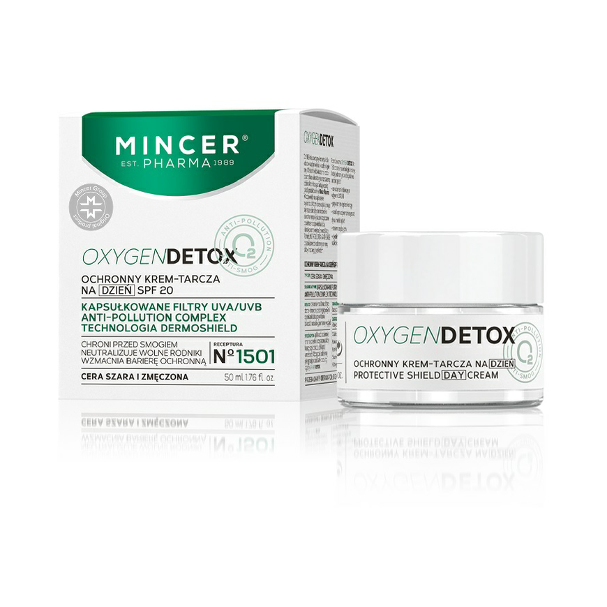 Mincer Pharma Oxygen Detox Protective Day Cream Shield SPF20 No. 1501 50 ml – 2