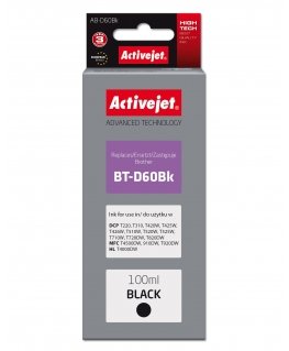 Activejet AB-D60BK rašalas (pakaitinis Brother BT-D60BK Supreme 100 ml juodas)