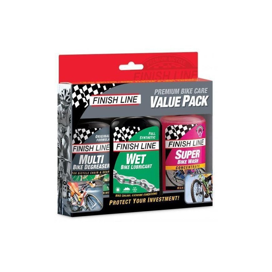 Grandinės priežiūros rinkinys Finish Line Value Pack Wet 3 vnt. x 120 ml