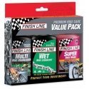 Chain care set Finish Line Value Pack Wet 3 pcs. x 120 ml Chain care set Finish Line Value Pack Wet 3 pcs. x 120 ml