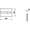 Lower button Laufen H895661 chrome Lower button Laufen H895661 chrome