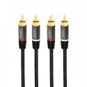 LogiLink CA1203 audio cable 1.5 m 2 x RCA Black LogiLink CA1203 audio cable 1.5 m 2 x RCA Black