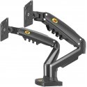 Orno Rotating table holder on a gas spring for two LCD LED monitors 17?-27?