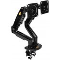 Orno Rotating table holder on a gas spring for two LCD LED monitors 17?-27?