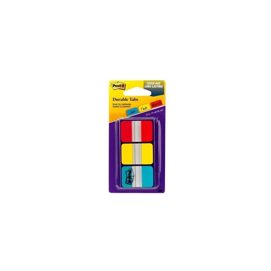 Post-It Tabs, 1 inch Solid, Red, Yellow, Blue, 22 Tabs/Color, 66/Dispenser самоклеющаяся закладка Си