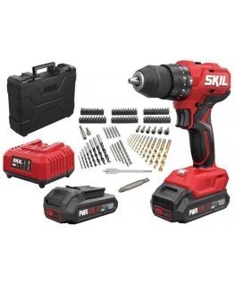 Skil_Red Cordless impact drill 3021HC 20V 2x2Ah with accessories 100pcs