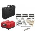 Skil_Red Akumuliatorinis smūginis gręžtuvas 3021HC 20V 2x2Ah su priedais 100vnt Skil_Red Akumuliatorinis smūginis gręžtuvas 3021HC 20V 2x2Ah su priedais 100vnt