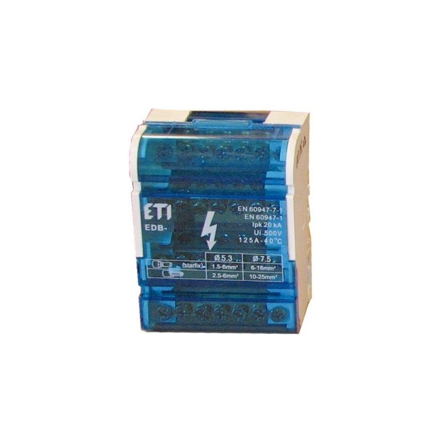 Distribution terminals ETI EDB-411 4x(7x1.5/2x6/2x10) 125A