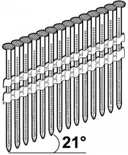 Nails Essve 2.8x50 mm 21° 2200 pcs.
