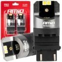 Żarówki led canbus pro series 3157 p27/7w 4x3030 smd baltas 12/24v amio-03588
