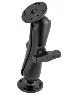 RAM Mounts RAM-101U монтажный набор Черный Алюминий, Прорезиненный