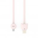 Maoxin Vitality Cat Series Lightning MD818ZM/A / 2.1A / USB Datu un Uzlādes Kabelis 1m Rozā (EU Blister)