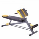 HMS Fitness LSR8311 Tasapinnaline jõutreeningu pink Reguleeritav iste Kodu Must, Kollane