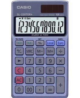 Casio SL-320TER+ laskin Tasku Perus Sininen