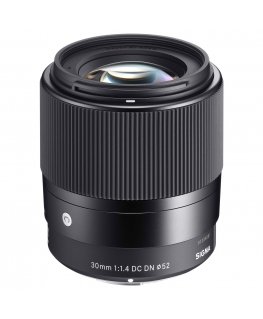 Sigma 30 mm F1.4 DC DN SLR Priartinimo teleobjektyvas Juoda