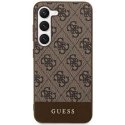 Case Original faceplate case GUESS GUHCS24MG4GLBR for SAMSUNG S24 Plus (4G Bottom Stripe / brown) Case Original faceplate case GUESS GUHCS24MG4GLBR for SAMSUNG S24 Plus (4G Bottom Stripe / brown)