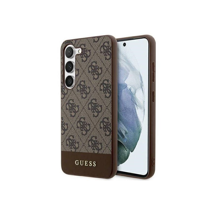 Case Original faceplate case GUESS GUHCS24MG4GLBR for SAMSUNG S24 Plus (4G Bottom Stripe / brown) – 2