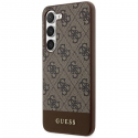 Case Original faceplate case GUESS GUHCS24MG4GLBR for SAMSUNG S24 Plus (4G Bottom Stripe / brown) Case Original faceplate case GUESS GUHCS24MG4GLBR for SAMSUNG S24 Plus (4G Bottom Stripe / brown)