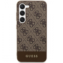 Case Original faceplate case GUESS GUHCS24MG4GLBR for SAMSUNG S24 Plus (4G Bottom Stripe / brown) Case Original faceplate case GUESS GUHCS24MG4GLBR for SAMSUNG S24 Plus (4G Bottom Stripe / brown)