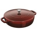 Staub deep braising pan with lid - 28 cm, Grenadine