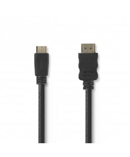 Nedis CVGP34500BK15 HDMI cable 1.5 m HDMI Type A (Standard) HDMI Type C (Mini) Black