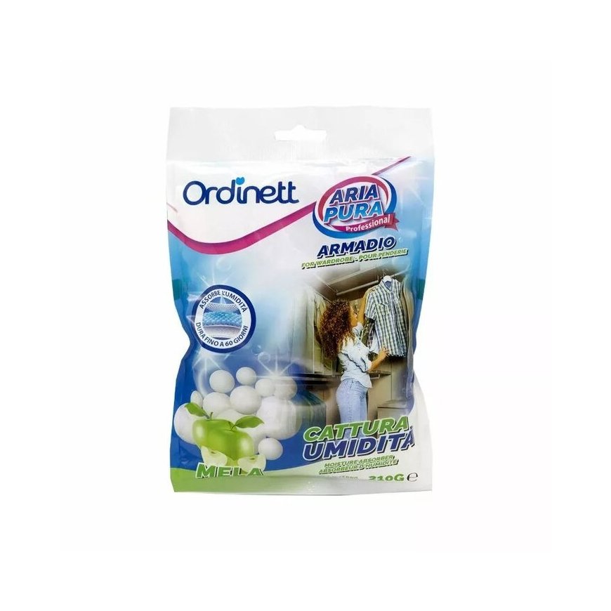 Moisture absorber for wardrobe crystal 210g apple