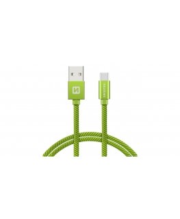 Swissten Textile Universal Quick Charge 3.1 USB-C Data and Charging Cable 20 cm