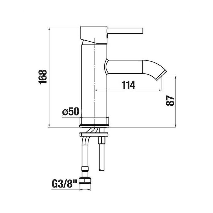 Praustuvo maišytuvas Jika Mio S H3112F10041101 – 2