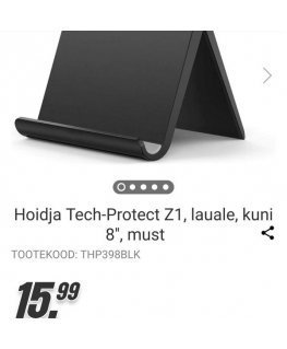Hoidja Tech-Protect Z1, lauale, kuni 8'', must