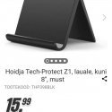 Hoidja Tech-Protect Z1, lauale, kuni 8'', must