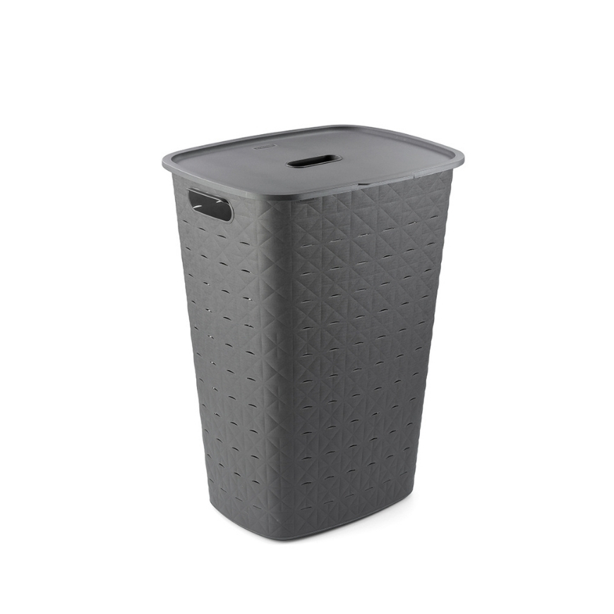 Curver / Keter CURVER KOSZ NA BIELIZNĘ CIEMNY PILKA SOFTEX 56L