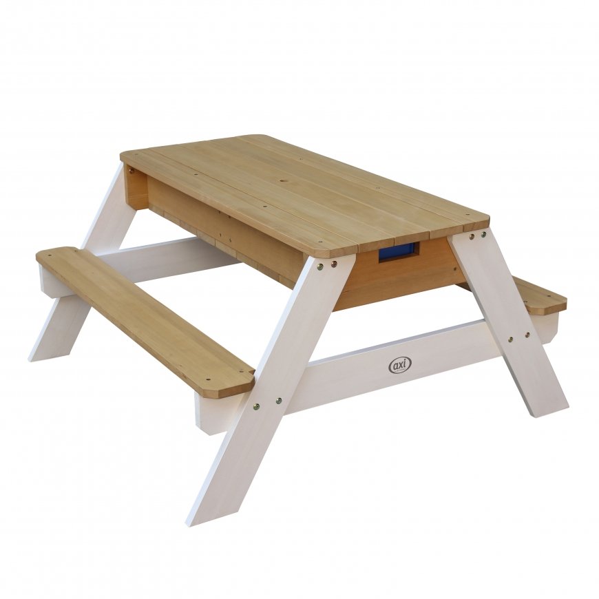 AXI Nick Sand & Water Picnic Table Brown/white - Umbrella Blue/white Smėlio ir vandens stalas – 3