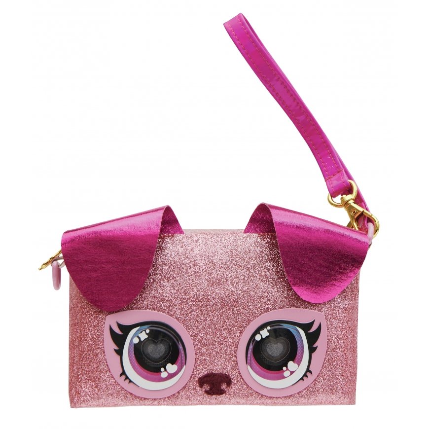 Purse Pets BAG INA PursePets Wristlet Puppy GML Fuksija, Rozā Meitene Klača soma – 3